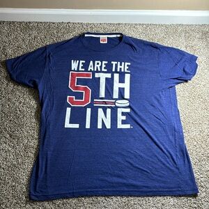 Homage “We Are the 5th Line” Blue Jackets tee- Size XXL (fits like an XL)